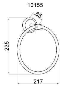 Полотенцедержатель Boheme Palazzo Nero золото 10155